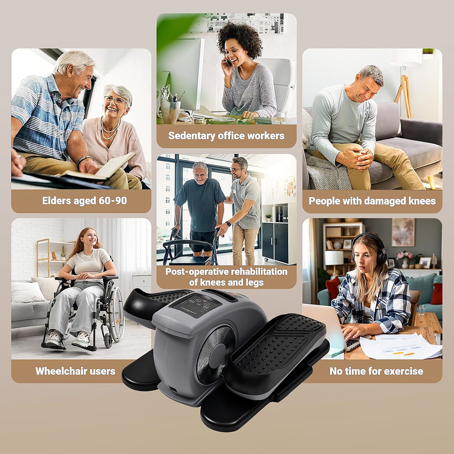 Bliss & Beyond Electric Stepper in use beside a chair