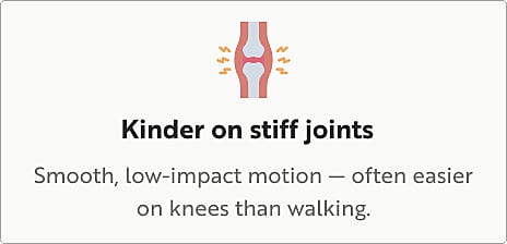 Stronger leg muscles and improved mobility benefit