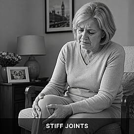 Elderly person with stiff, aching joints