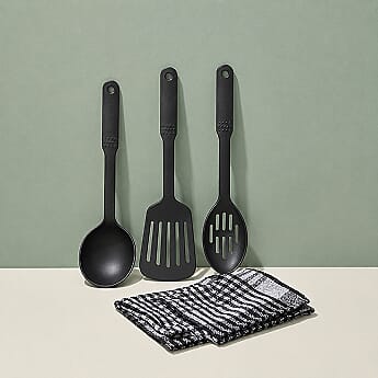 Nylon spatulas ladle and utensils — cookware set accessories