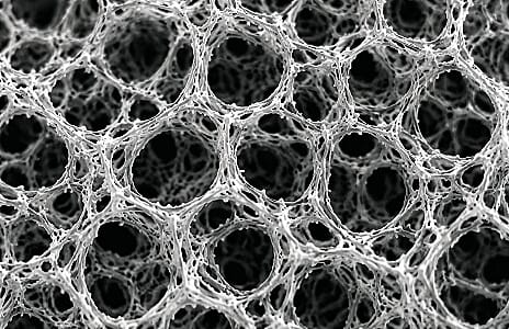 Magic foam sponge properties showing fine material and open structure