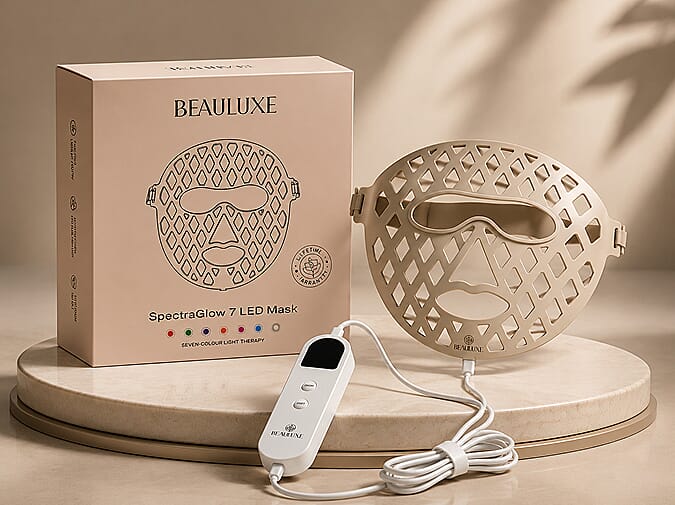 What's inside the BEAULUXE LED Mask box