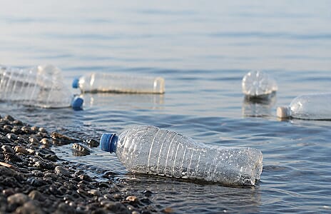 Plastic bottle leaching microplastics and BPA into water — a silent health hazard