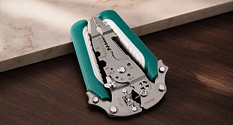 Foldable compact design for pocket or toolbox storage