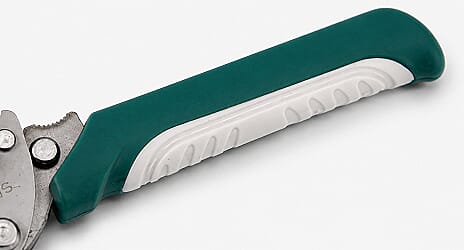 Ergonomic handles providing secure comfortable grip