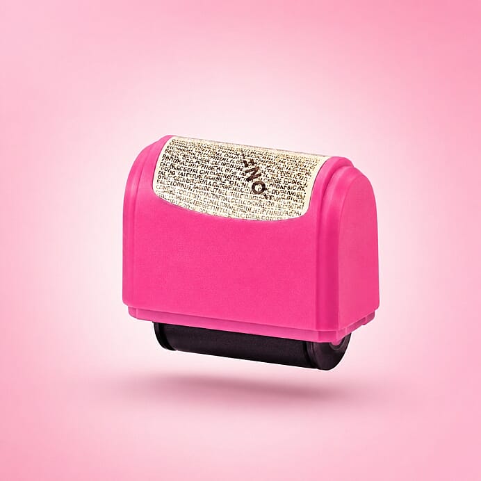 Roller Security Seal Pink and Blue