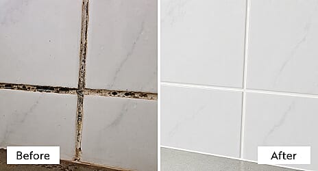 Mould removal before and after result
