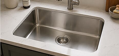 Kitchen sink drain unblocking