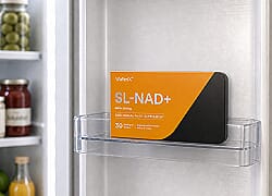Refrigerator storage — SL-NAD+ wafers must always be kept refrigerated to preserve NAD+ nanoparticle potency