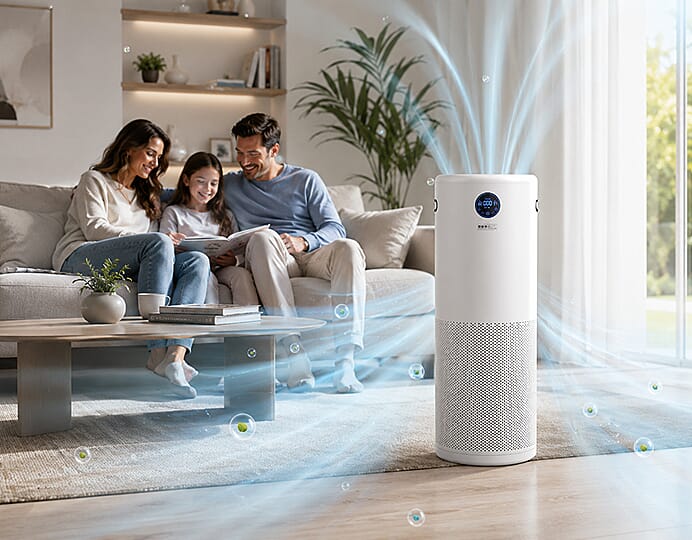 JADE 2.0 Air Purifier in use