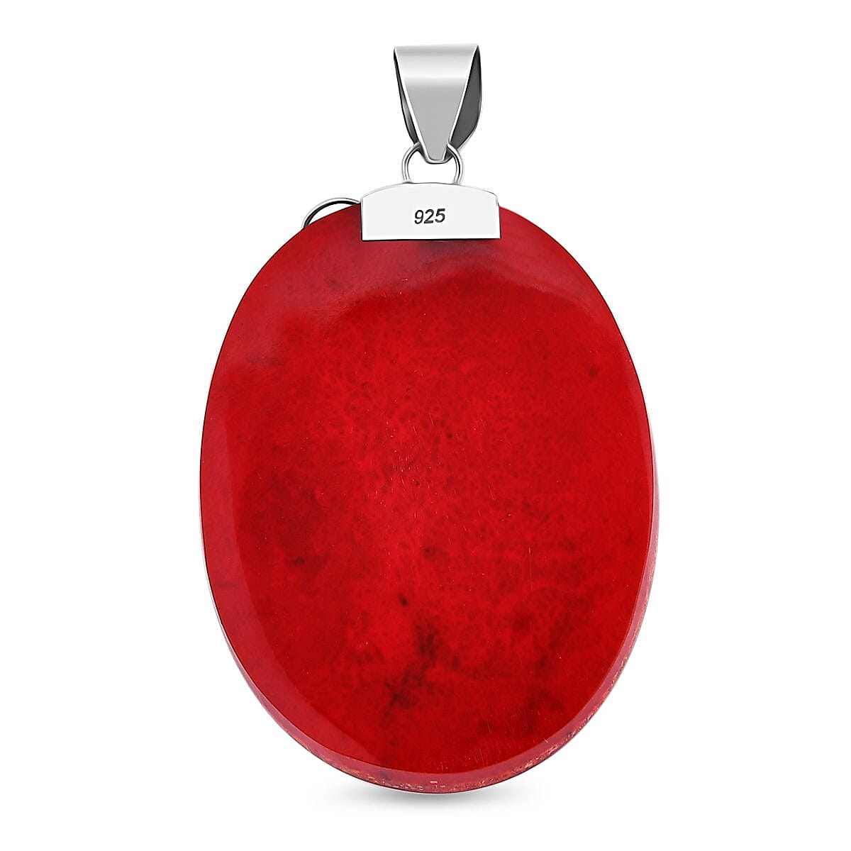 Royal Bali Collection Coral Pendant in Sterling Silver 16.98 Ct.