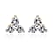 0.25 Ct Diamond Trilogy Stud Earrings in 9K Gold SGL Certified I3 GH