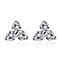 0.25 Ct Diamond Trilogy Stud Earrings in 9K White Gold SGL Certified I3 GH