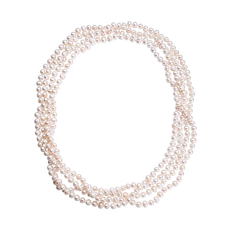 White Freshwater Pearl Necklace (Size - 100)