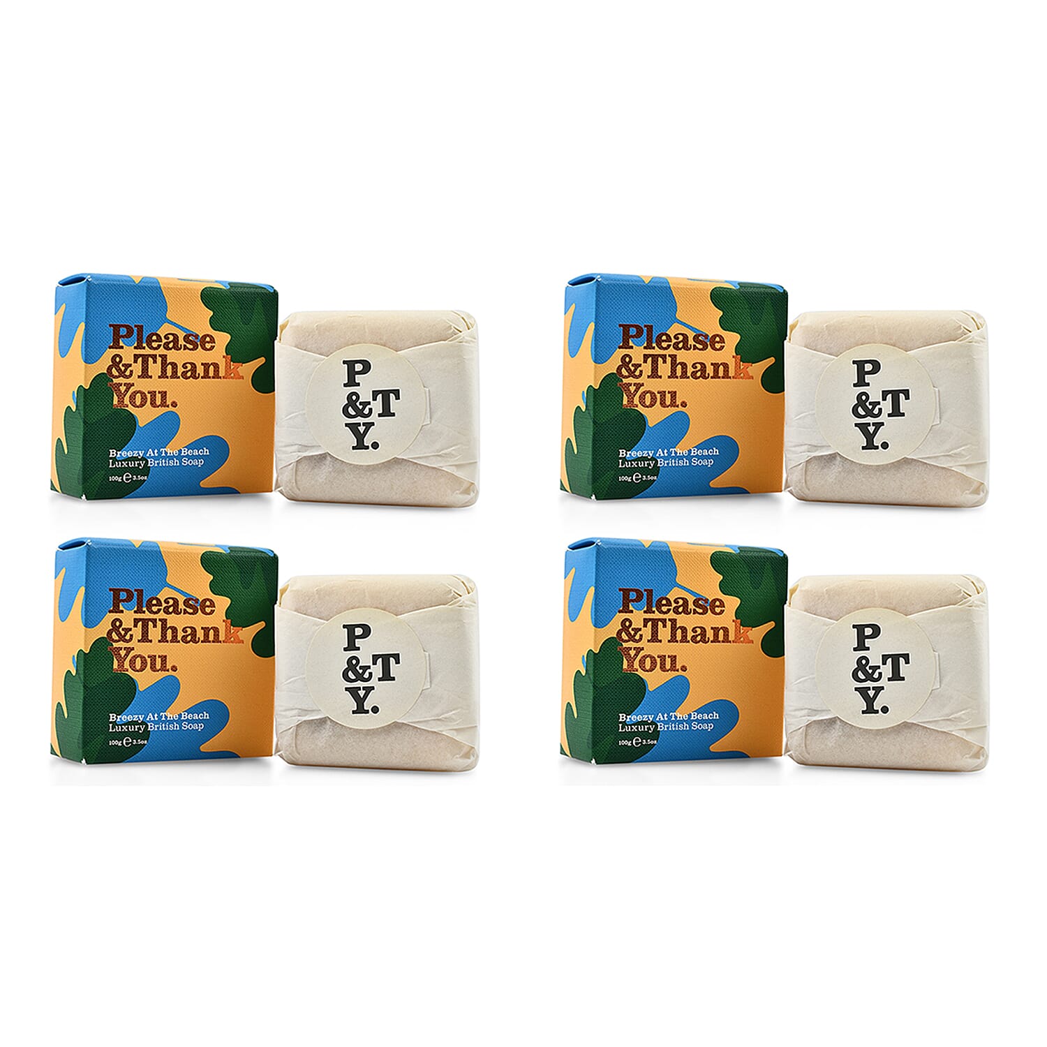 Pack of 4 - Please and Thank You Beezy at the Beach Soap