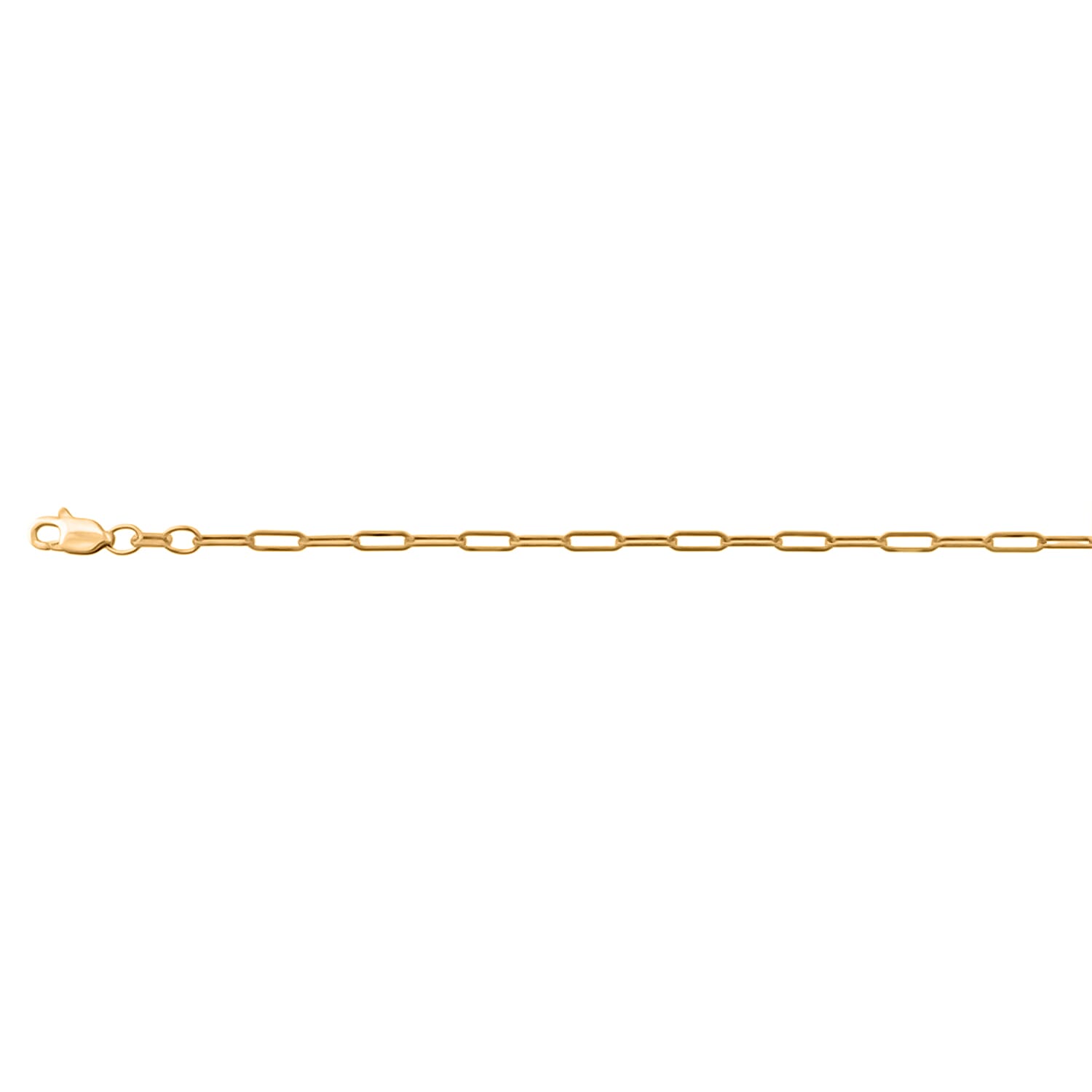 Set of 3 - 9k Gold Paper Clip Bracelet, Knot Earring and Prince of Wales Necklace
