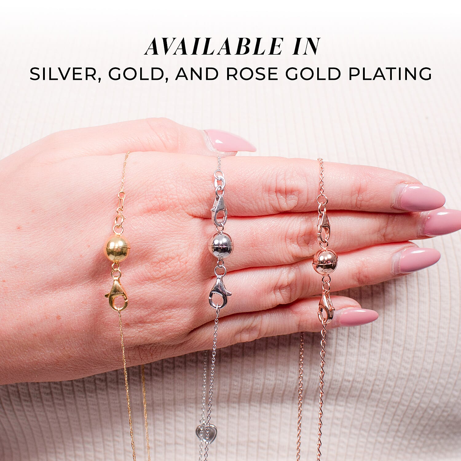 TOUCH 'N' LOCK MAGNETIC CLASPS WITH 2 INCH EXTENDERS