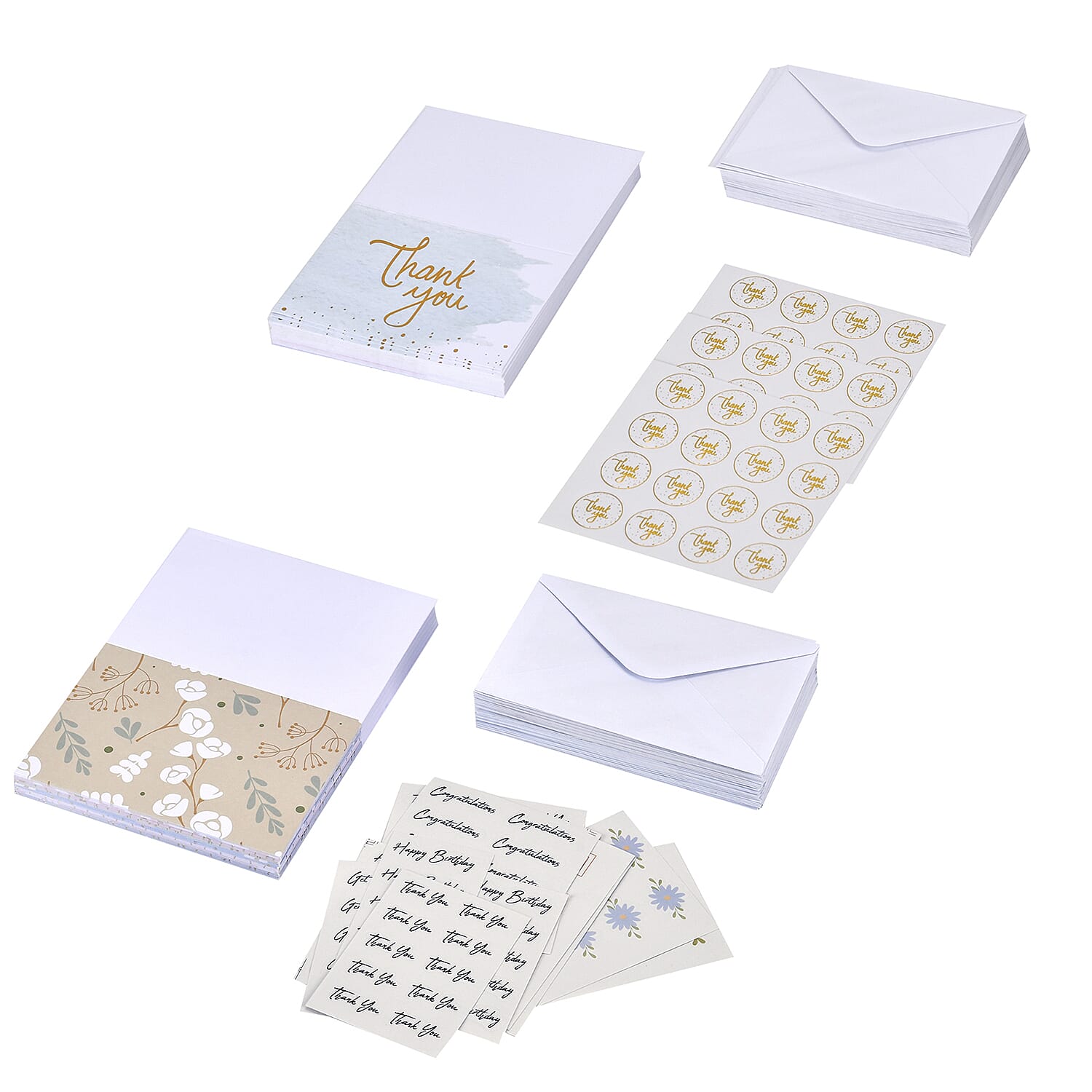 Set of 98 Pieces Thank You Card - Multi