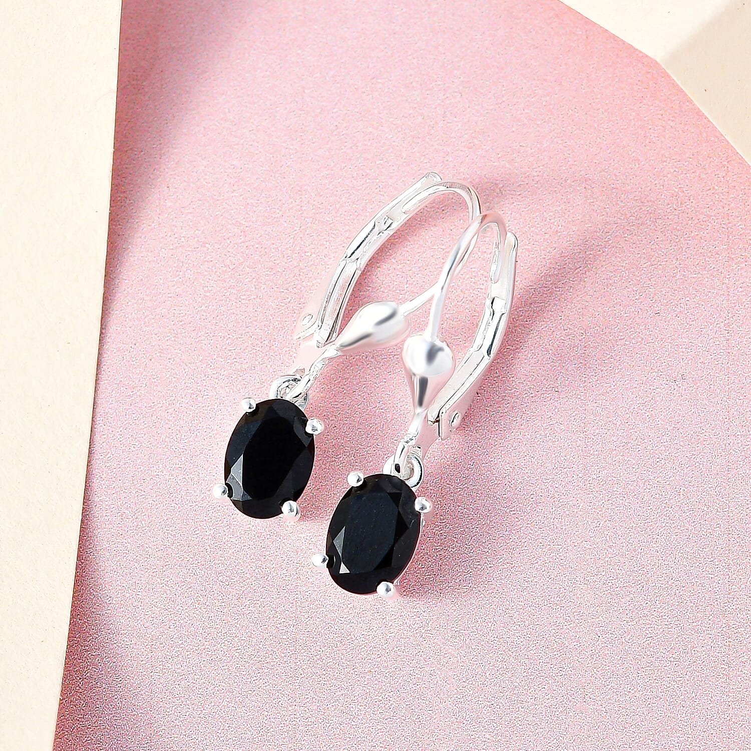 Tree of Life Pendant With Chain (Size 20) 5.46 Ct, Silver Wt 6.23 GM and Black Tourmaline Solitaire Drop Earring in Silver 1.50 Ct