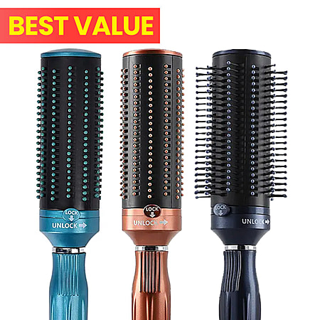 Neomi - Set of 3 Portable Easy Clean Retractable Rotating Brushes