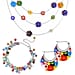 Multi Coloured Murano Style Glass Bracelet