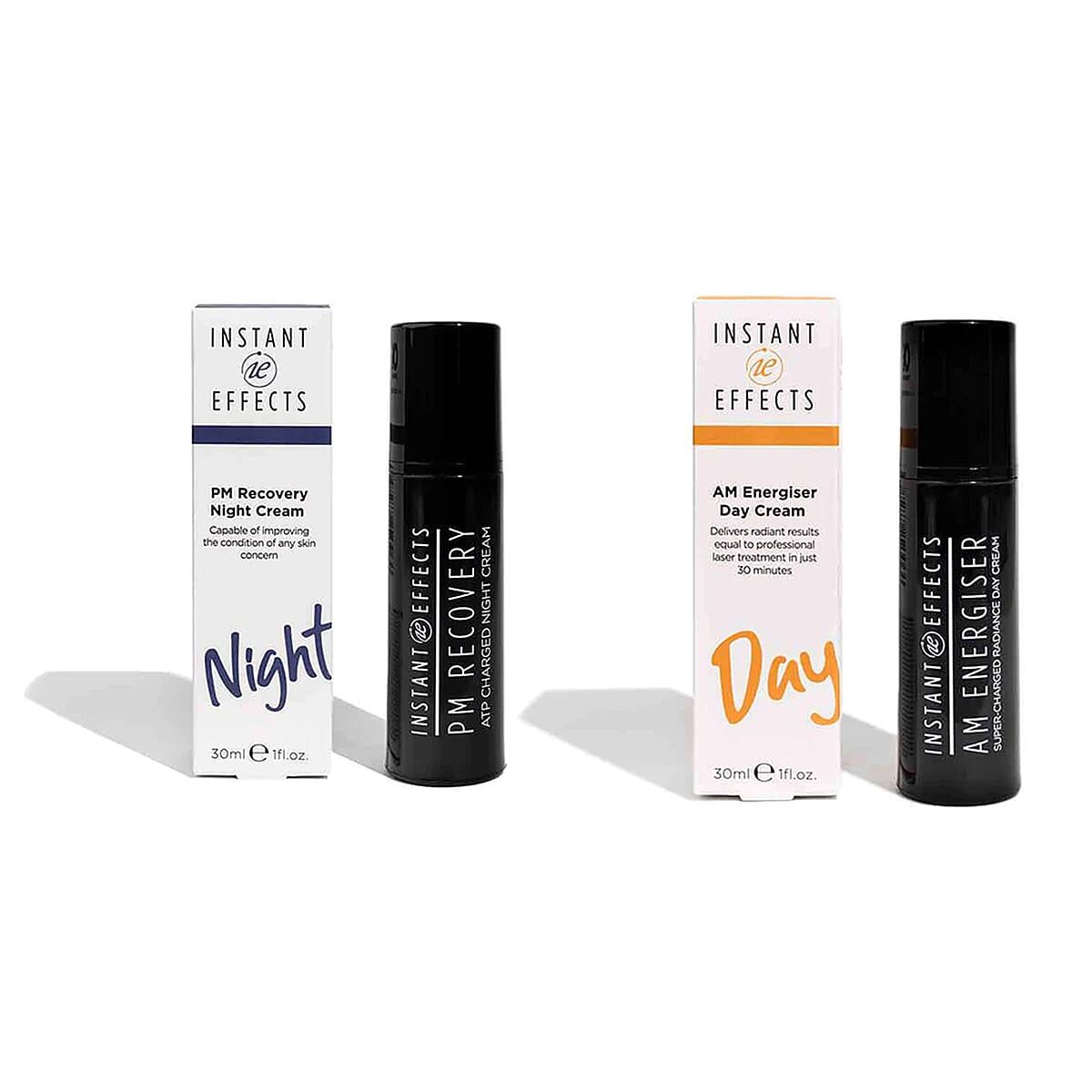 Instant Effects AM Energiser Day Cream and PM Recovery Night Cream - 30 ml each