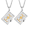 Set of 2 - Holy Bible Openable Pendant With Chain and Presentation Gift Box (30inch - Slider)