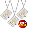 Set of 2 - Holy Bible Openable Pendant With Chain and Presentation Gift Box (30inch - Slider)