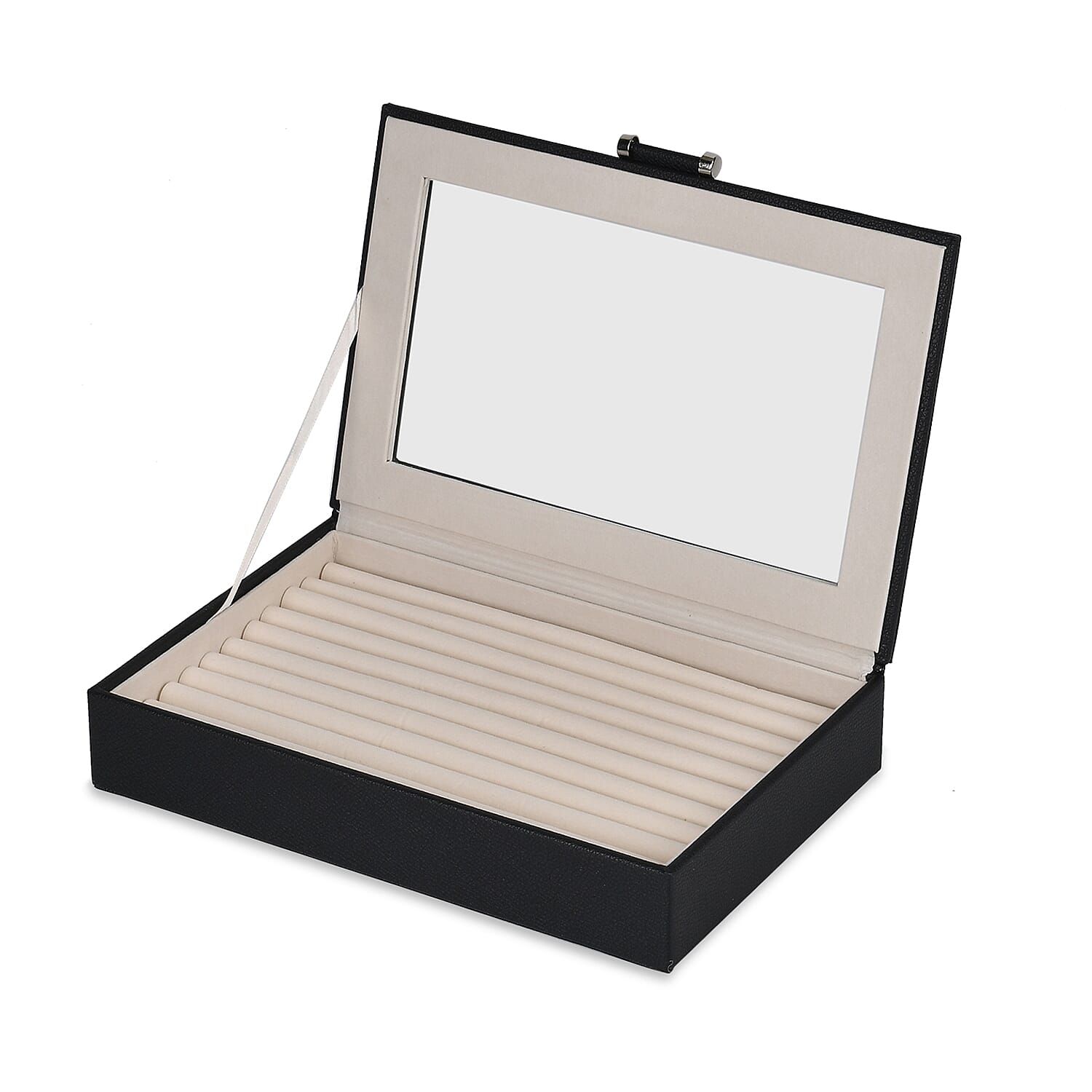 Set of 2 - Black Stylish Jewellery Box