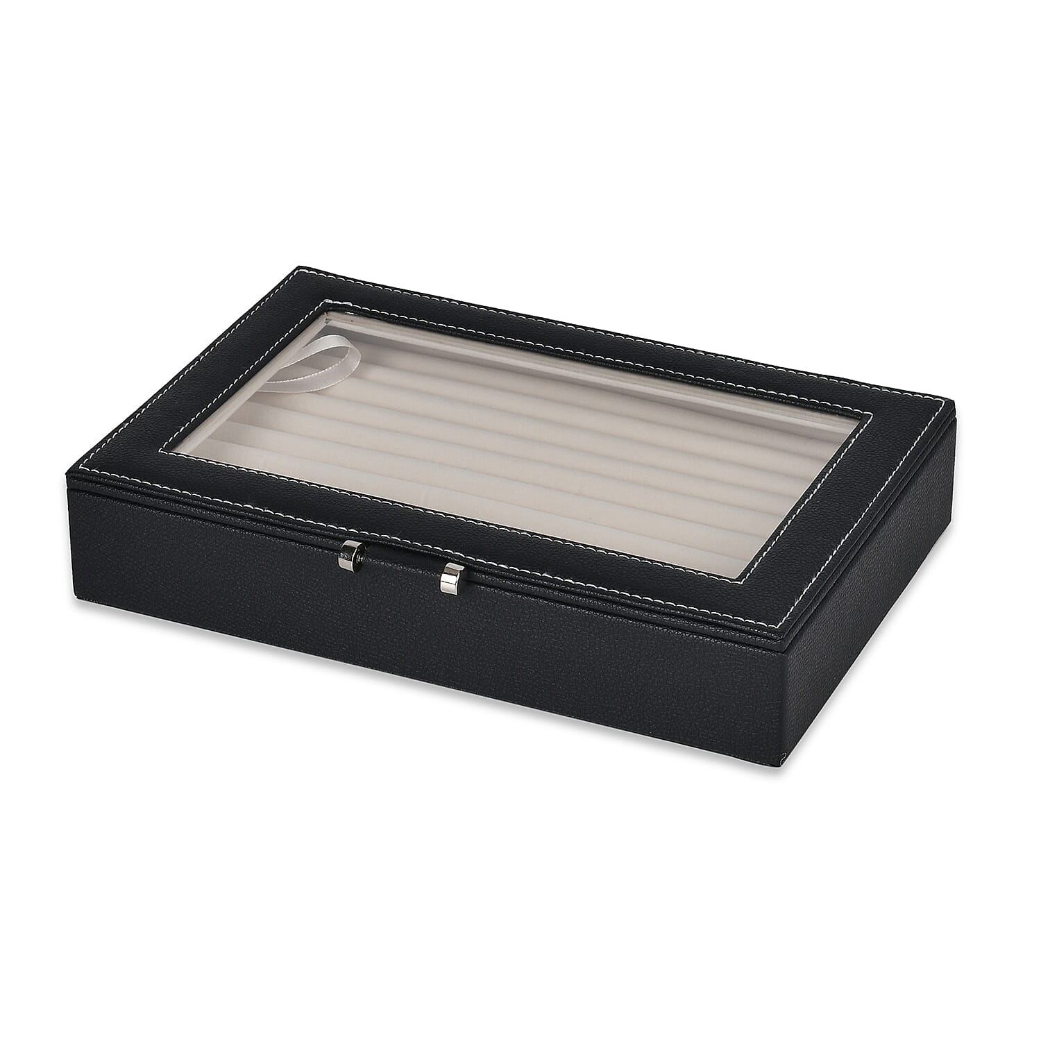 Set of 2 - Black Stylish Jewellery Box
