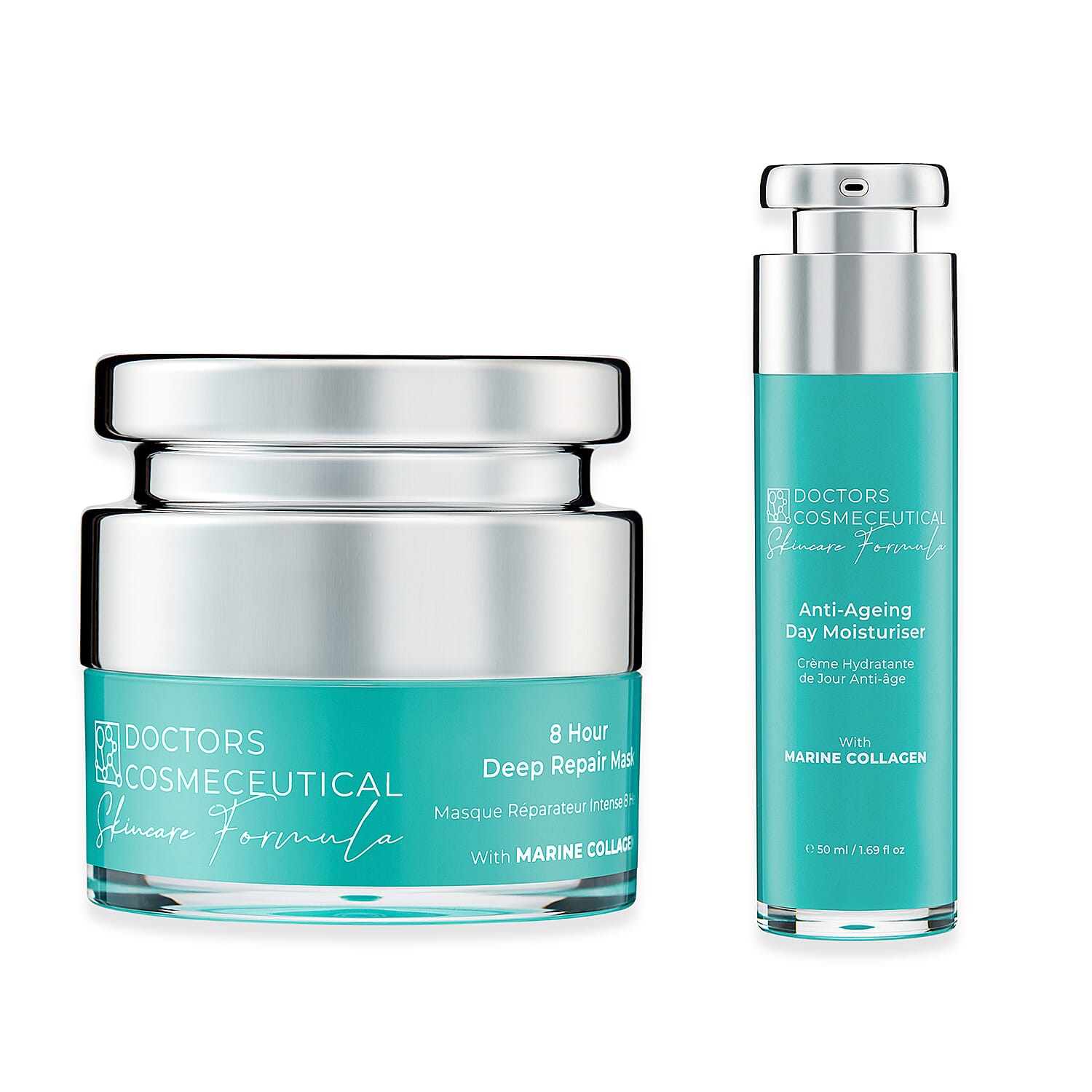 Bundle of Doctors Formula- 8-Hour Deep Repair Mask & Doctors Formula- Marine Collagen Anti-Ageing Day Moisturiser  - 50 ml