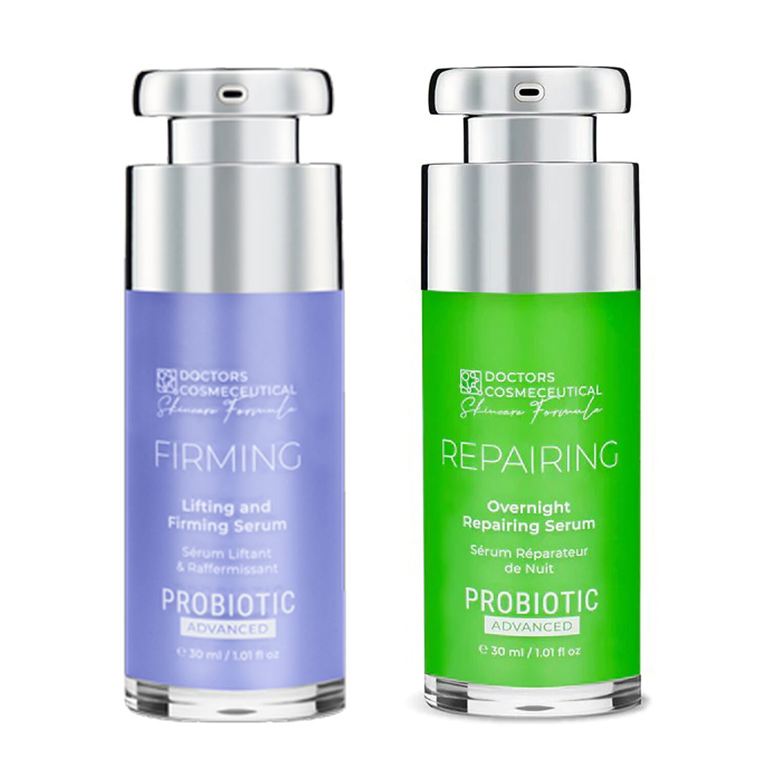 Bundle of Doctors Formula- Probiotics ADVANCED Firming - Lifting & Firming Serum & Doctors Formula- Probiotics ADVANCED Repairing - Overnight Repairing Serum - 30ml