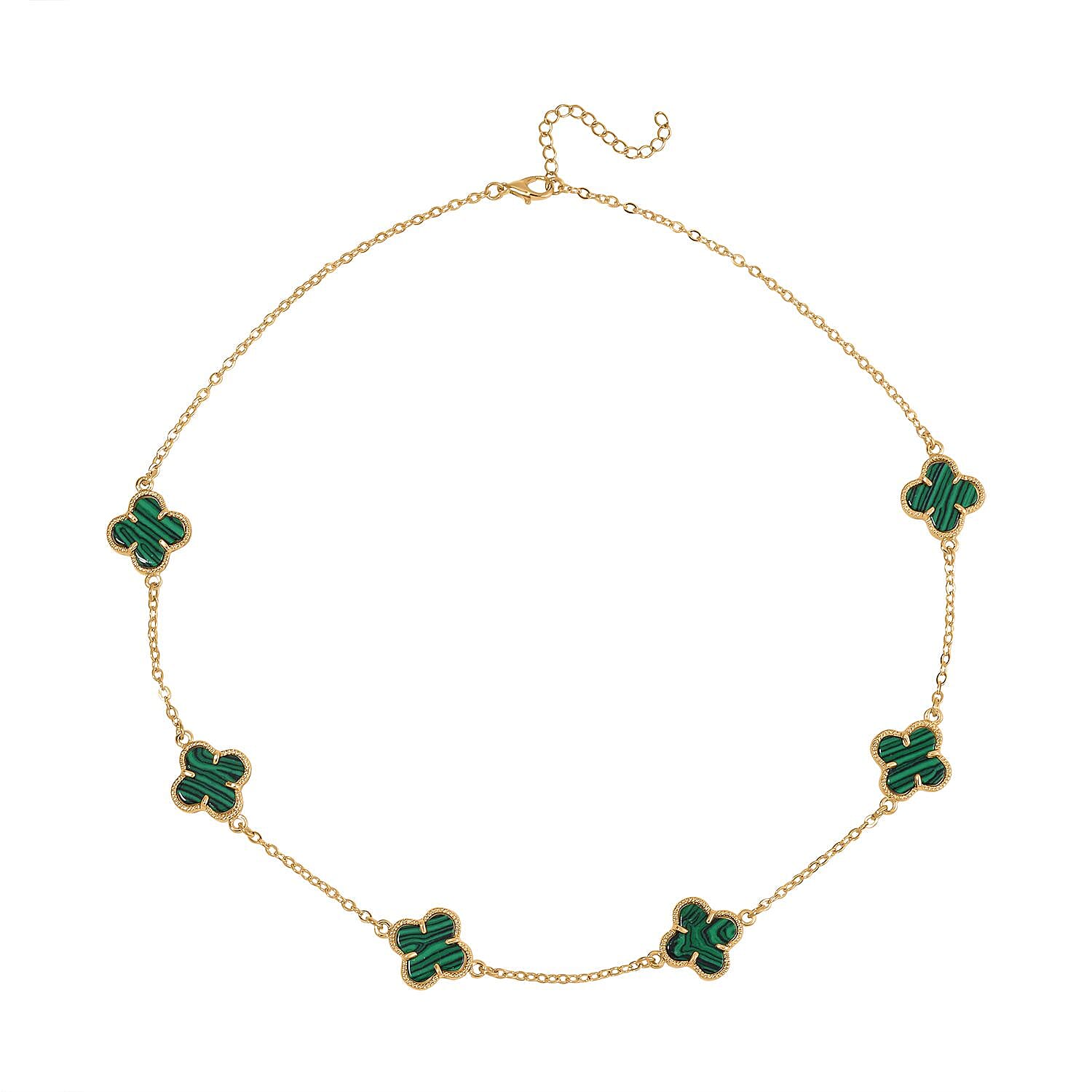 Designer Inspired Closeout- Created Malachite Necklace ( Size 20) and Bracelet ( Size 7.5) with Extenders