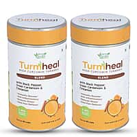 Pack of 2 Turmheal with Black Pepper, Green Cardamom and Cinnamon - 100 Gms