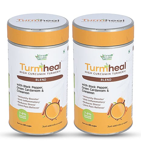 Winter Essentials- Set of Turmheal with Black Pepper, Green Cardamom and Cinnamon - 100 Gms - Pack of 2