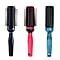 Neomi - Set of 3 Portable Easy Clean Retractable Rotating Brushes in Navy, Pink and Blue