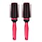 Neomi - Set of 2 Pink Portable Easy Clean Retractable Rotating Brushes