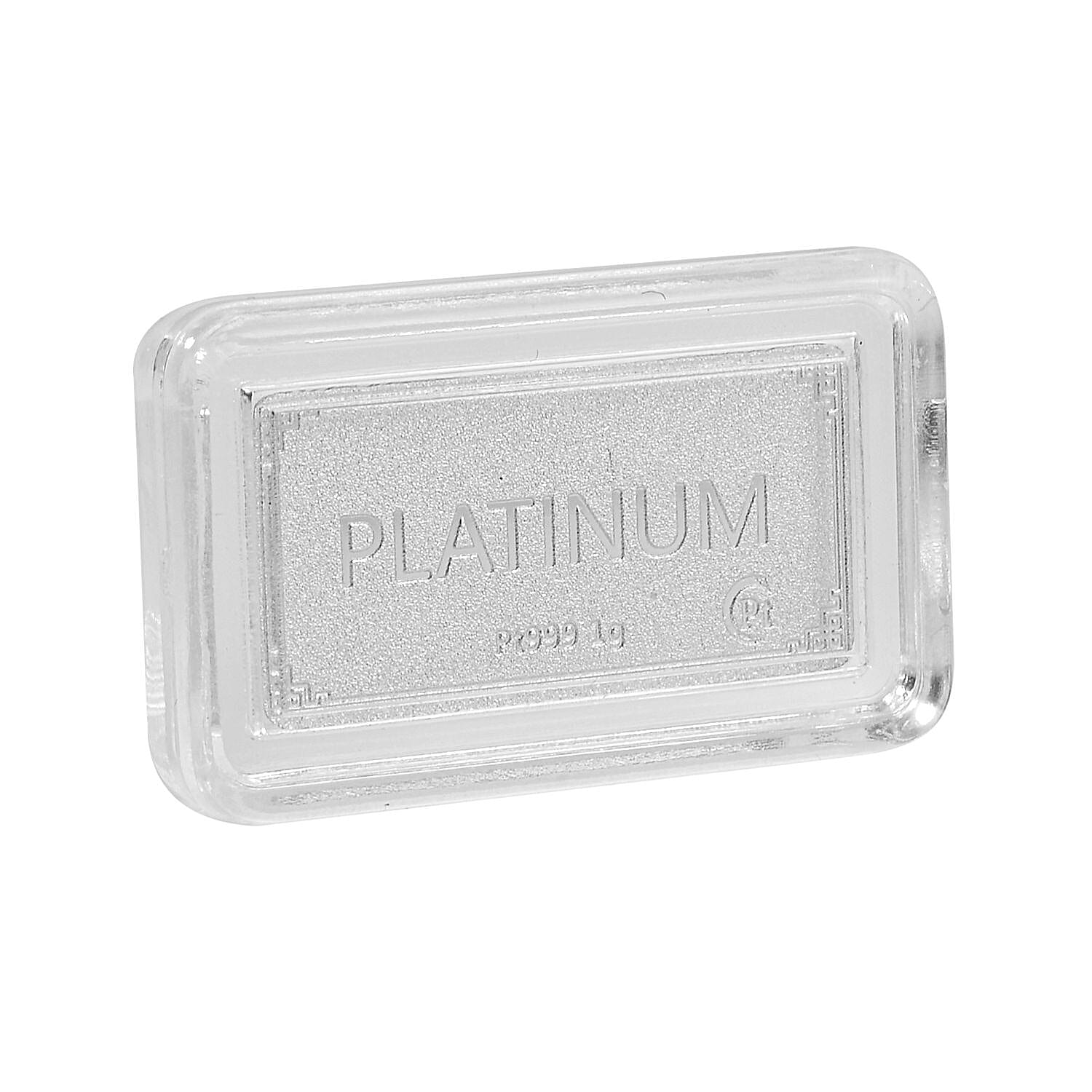 Best Deal on Set of 2 Platinum Bars - 999 Platinum (99.9% Purity) 2 gms