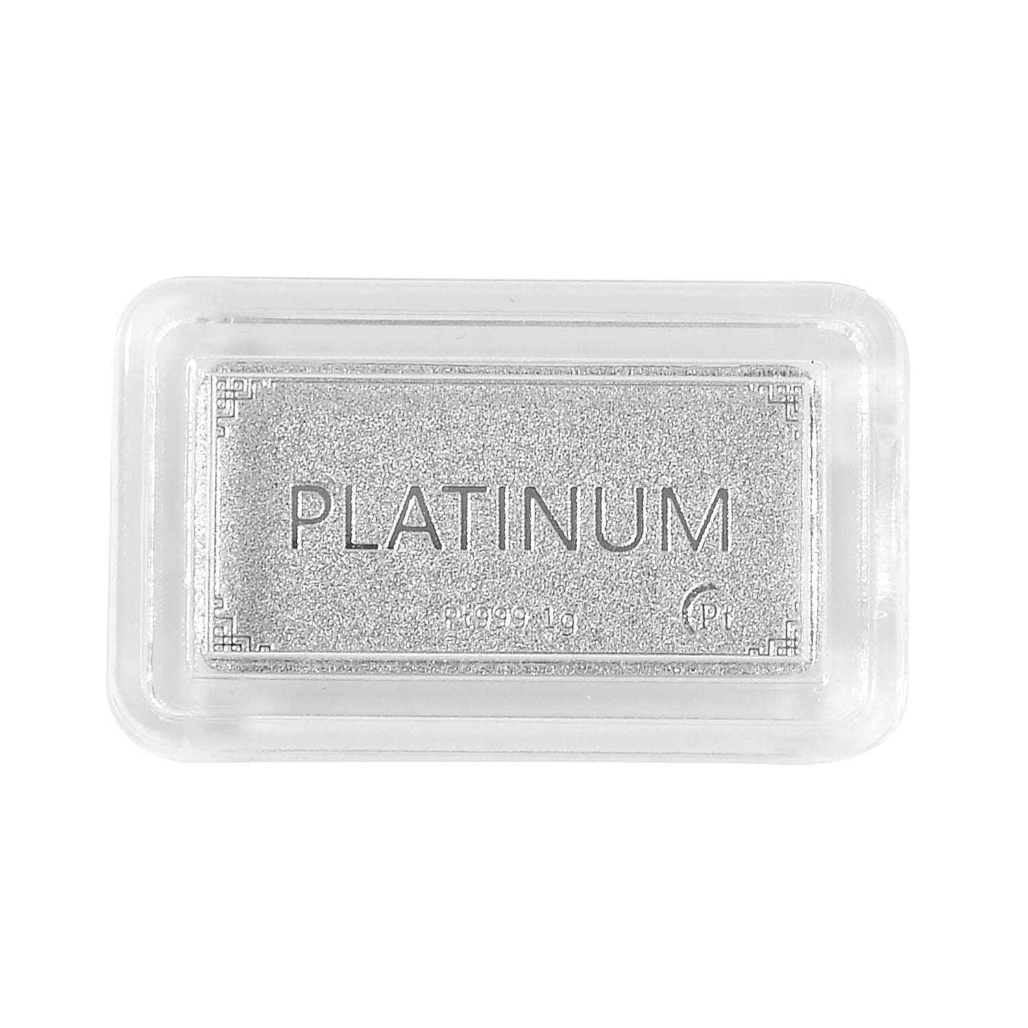 Best Deal on Set of 2 Platinum Bars - 999 Platinum (99.9% Purity) 2 gms