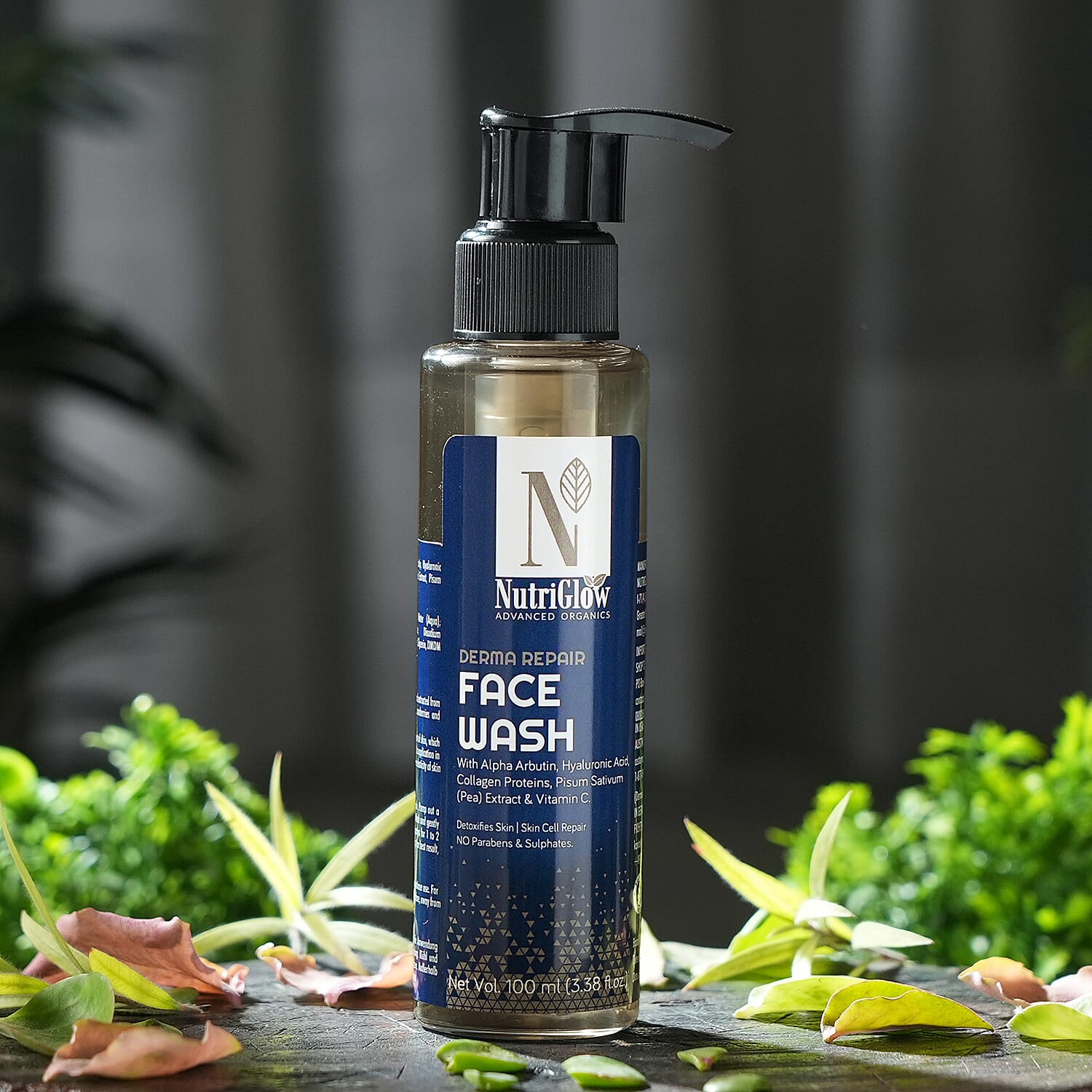 NUTRIGLOW Set - Derma Advanced Night Repair Face Serum - 50ml and Organi Repair Face Wash - 100ml