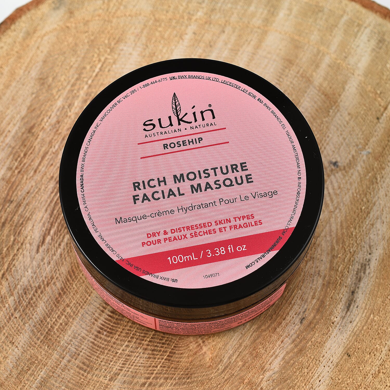 Sukin-Rosehip Rich Moisture Facial Masque - 100ml, Rose Hip Cream Cleanser - 125ml and Care Masque - 200ml
