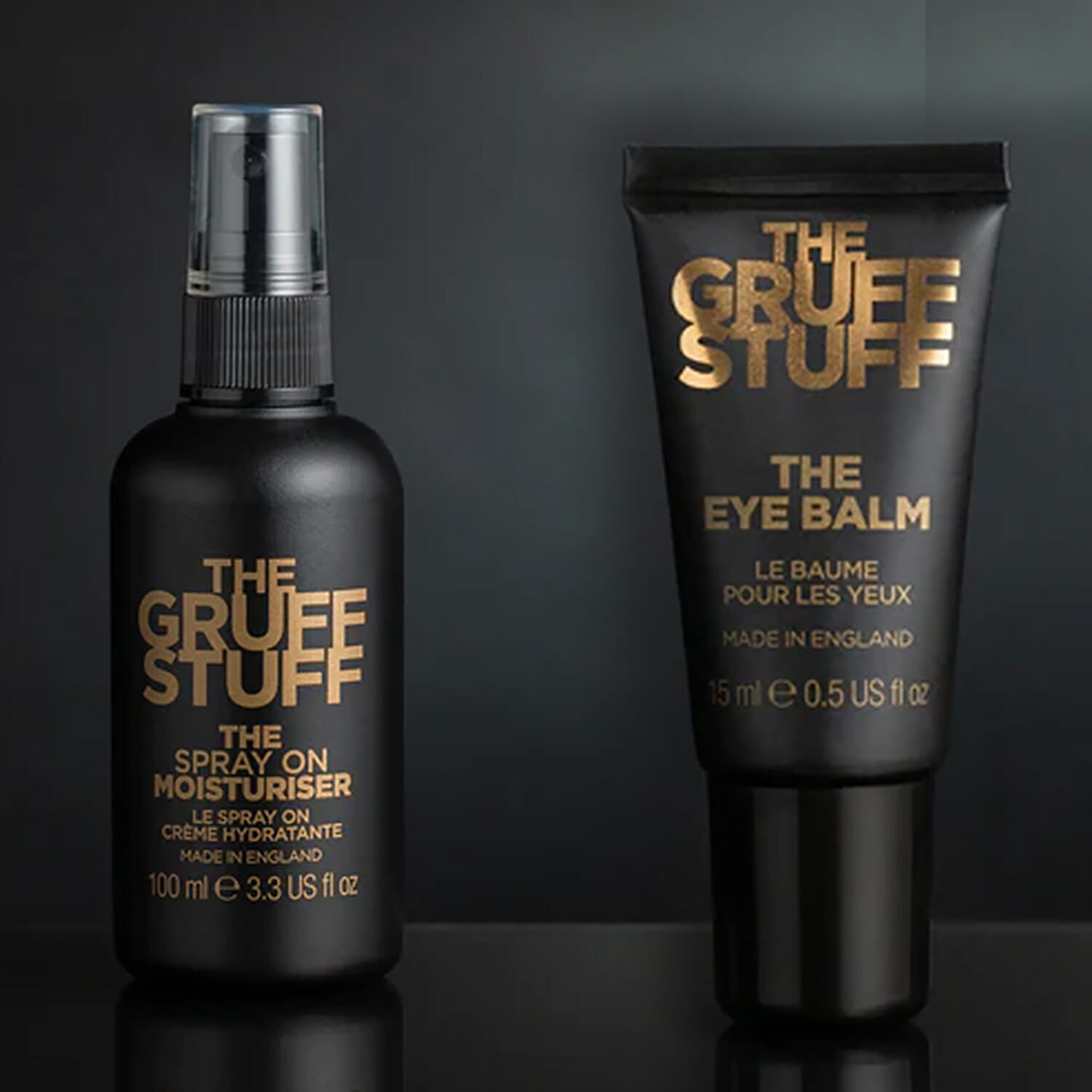The Gruff Stuff Eye Balm - 15ml and Spray On Moisturiser - 100ml