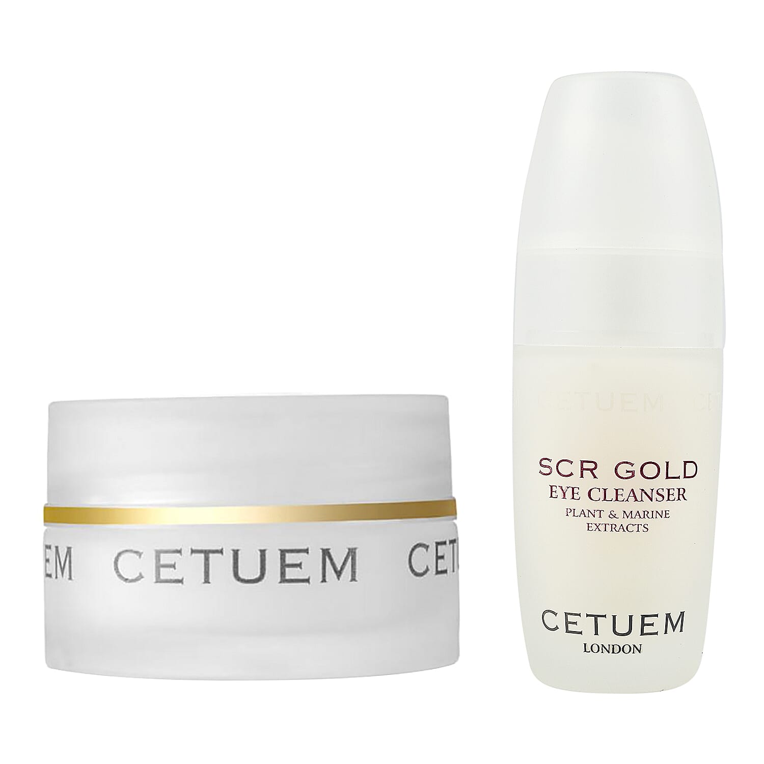 Cetuem - SCR Gold Oxygen Complex Eye Creme - 15ml & Cetuem Eye Cleanser - Lash & Brow Strengthener