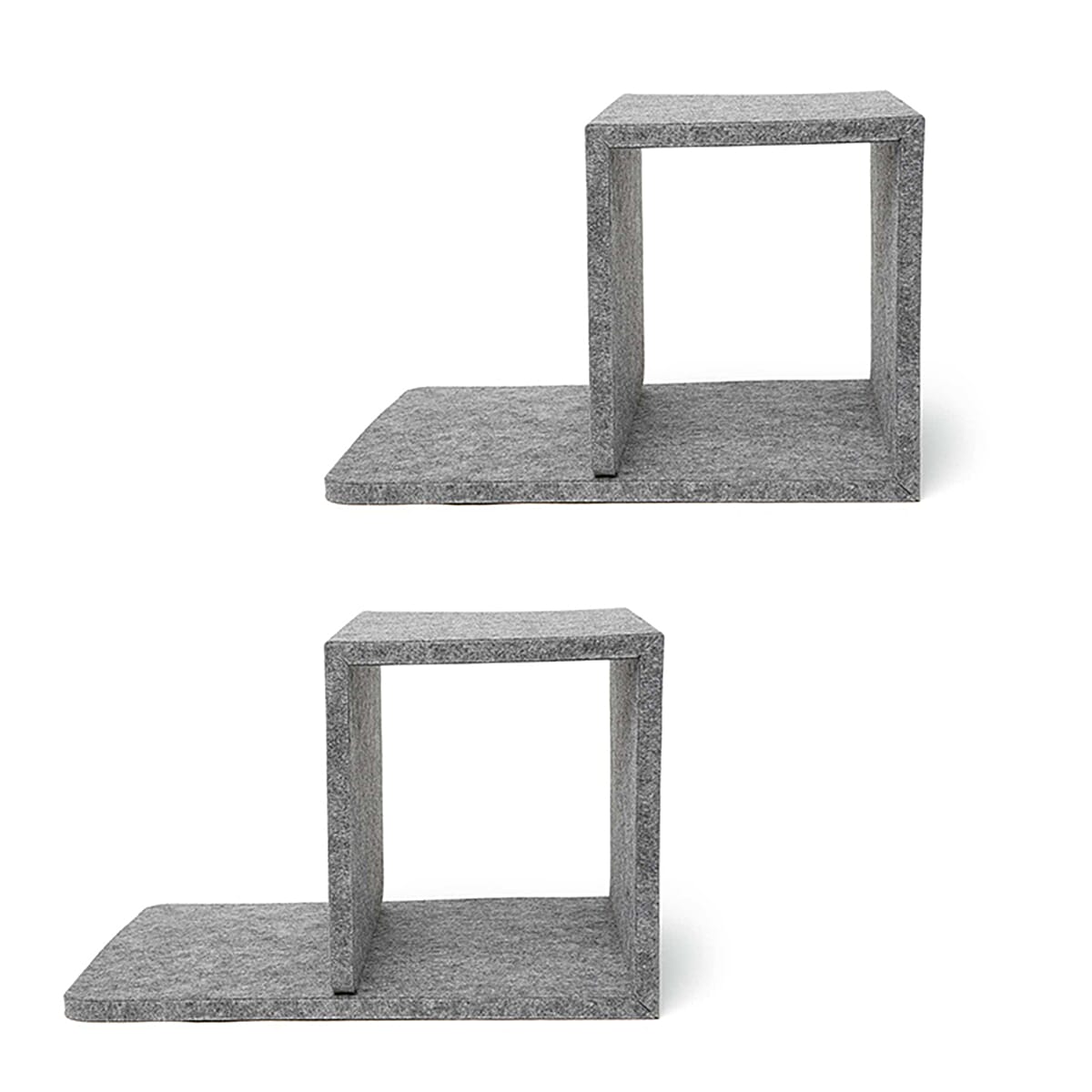 Liquidation Deal - Pack of 2 KIKERLAND Cube Bedside Table - Grey