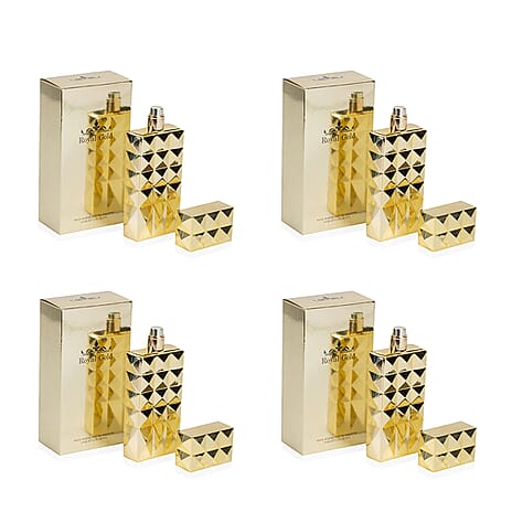 Value Bundle - Pack of 4 Royal Gold Eau de Toilette - 100ml Each