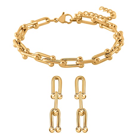 Industrial Bracelet and Earring Set