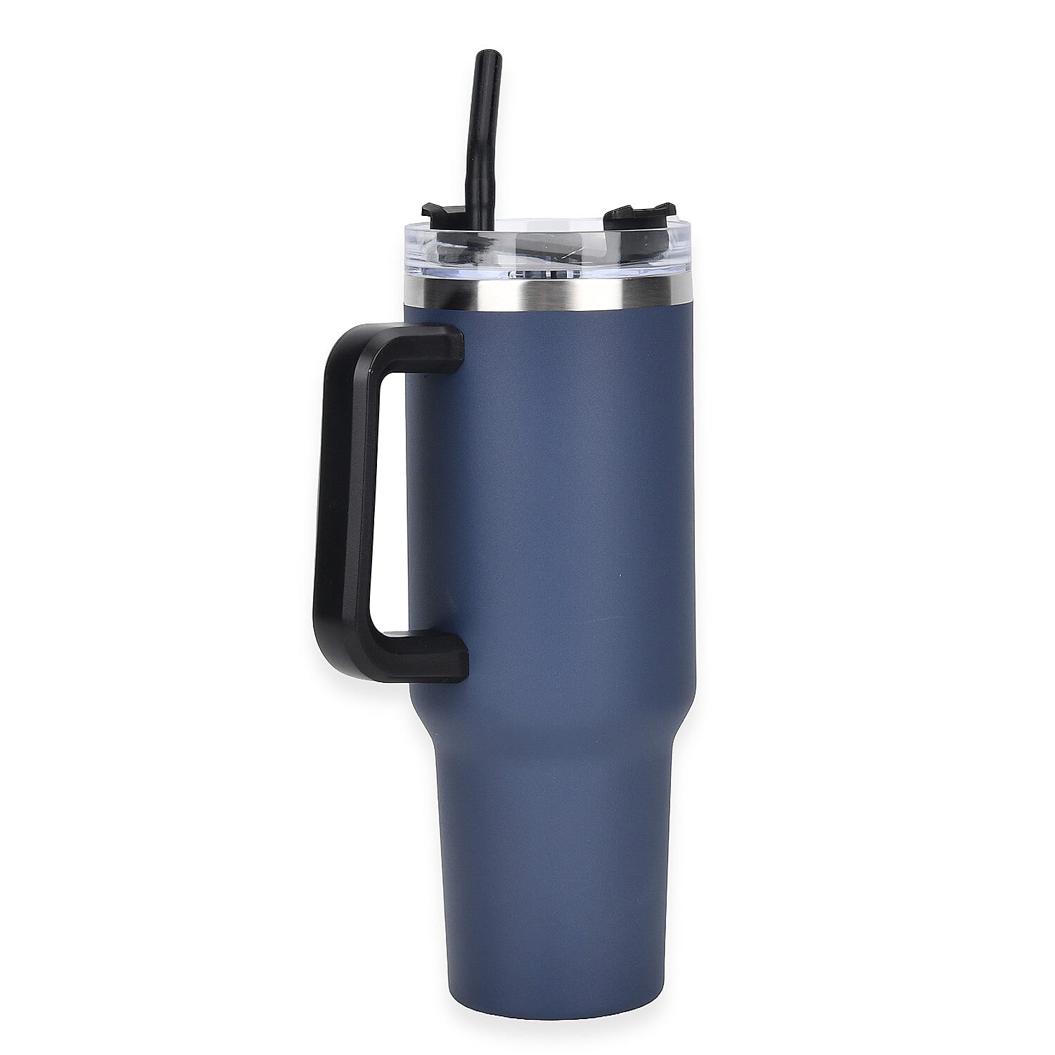 Set of 3 - 40oz Stainless Steel Tumbler with Straw - Red, Navy and Turquoise