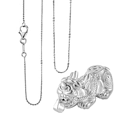 Black Tourmaline Beads Bracelet (Size 7-7.5) with Pixiu in Yellow Gold Overlay Sterling Silver 120.00 Ct