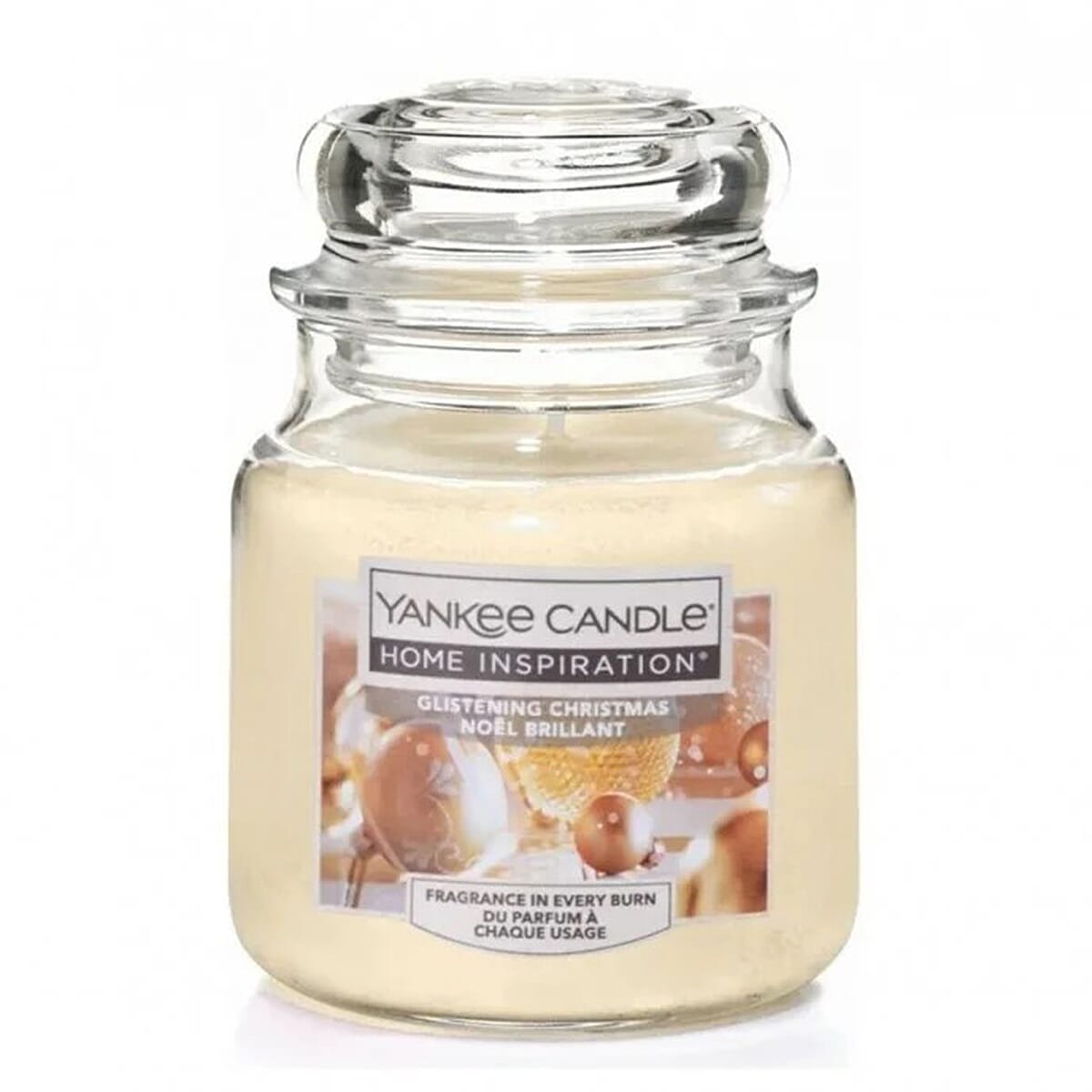 Set of 4 - Yankee Candle Home Inspiration - Glistening Christmas, Wrapping Paper Pine, Pink Pine & Cinnamon Delight - 104g x4