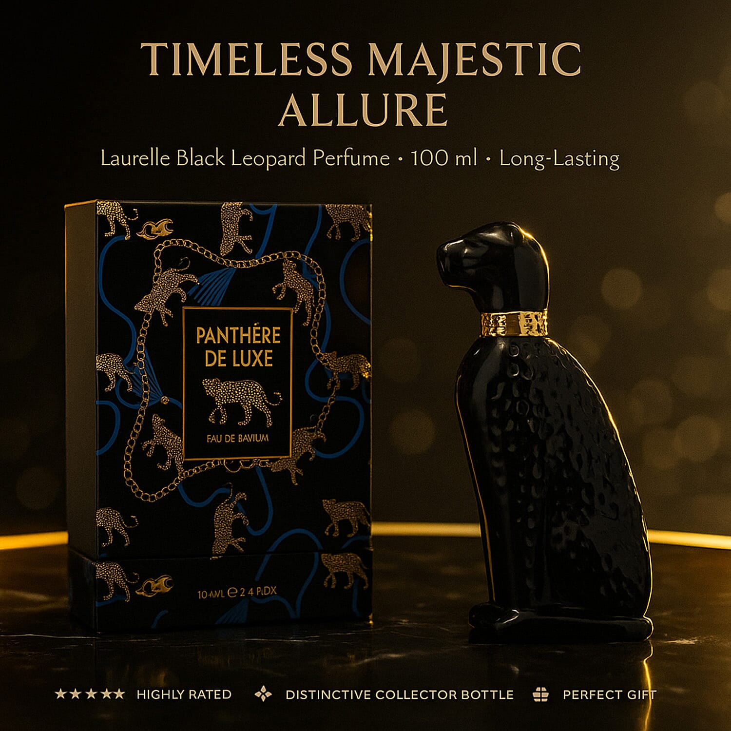 Laurelle Gold and Black Leopard EDP 100mL each